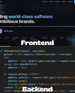 frontend vs Backend Development